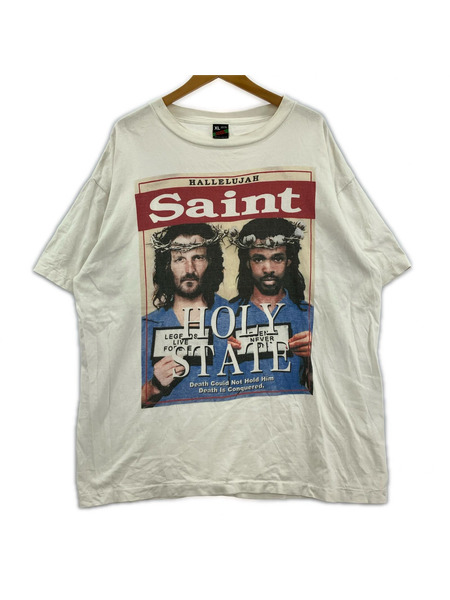 SAINT MICHAEL×DENIM TEARS SS TEE HOLY STATE  白 (XL)