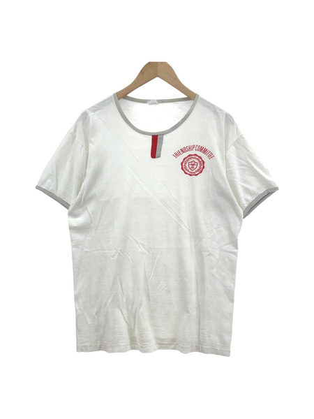 60s Champion college Tee チョコチン 白 L