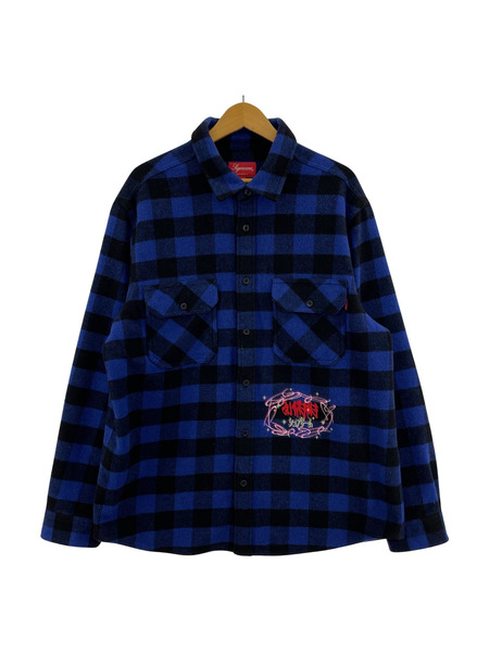 Supreme 19AW Buffalo Plaid Shirt (L) 青