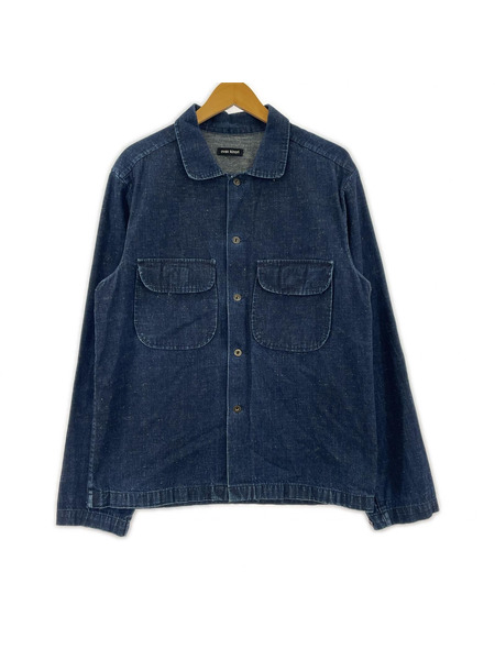 長袖シャツ evan kinori  Field Shirt デニムシャツ