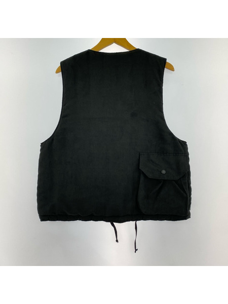 Engineered Garments ジレ・ベスト Cover Vest 中綿ベスト (S) ブラック[値下]