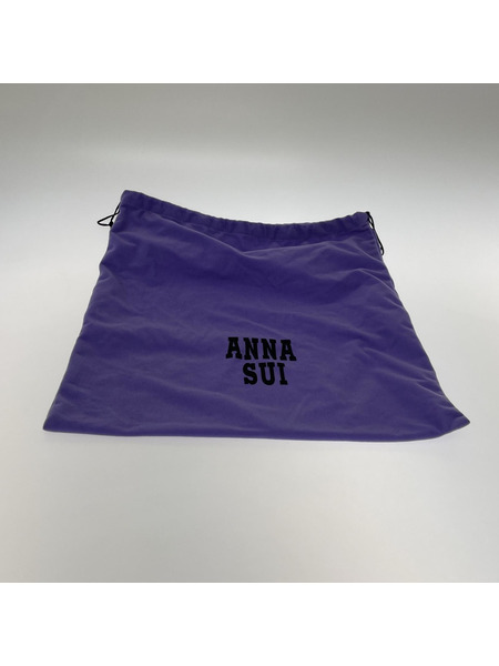 Anna Sui レザーハンドバッグ ブラウン