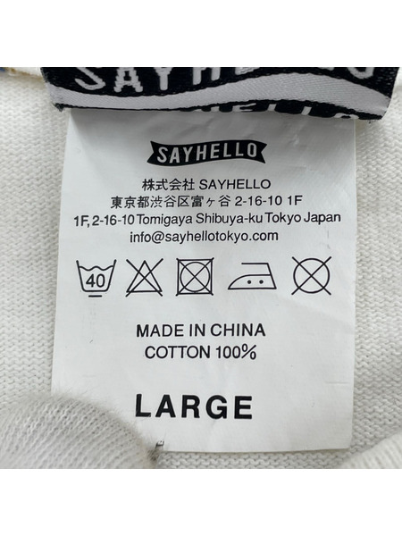 SAYHELLO 長袖Tシャツ・カットソー ボーダー sizeL