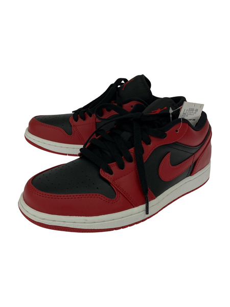 NIKE NIKE AIR JORDAN 1 LOW スニーカー 赤黒 25cm