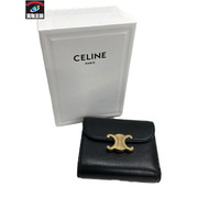 CELINE/10D783BZG/コンパクトウォレット/トリオンフ/黒