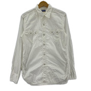 REAL McCOY’S 長袖シャツ L/S ウエスタンシャツ コットン ホワイト SIZE:15