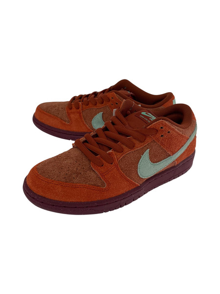 NIKE SB DUNK LOW PRO PRM MYSTIC RED AND ROSEWOOD (26.5)