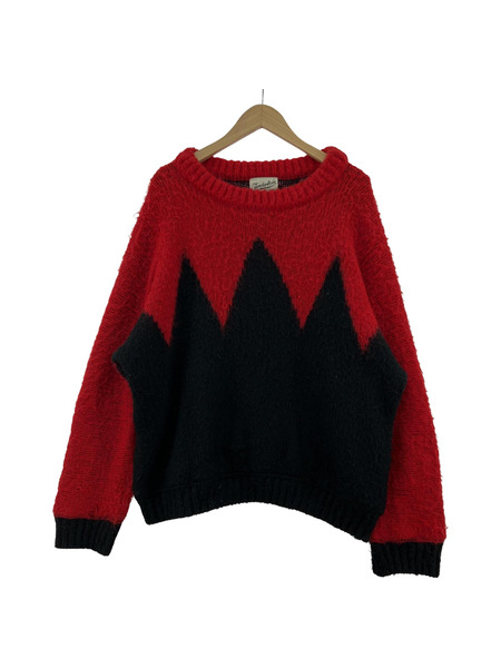 TENDERLOIN L/S T-MOHAIR CREW ニット RED (S)