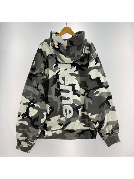Supreme 26SS Satin Applique Hooded Sweatshirt XL スノーカモ
