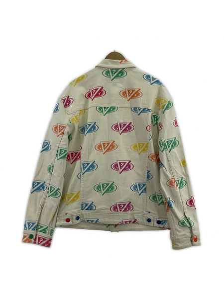 GUESS ジャケット GUESS×J.BALVIN マルチカラー ジャケット 白 M[値下]