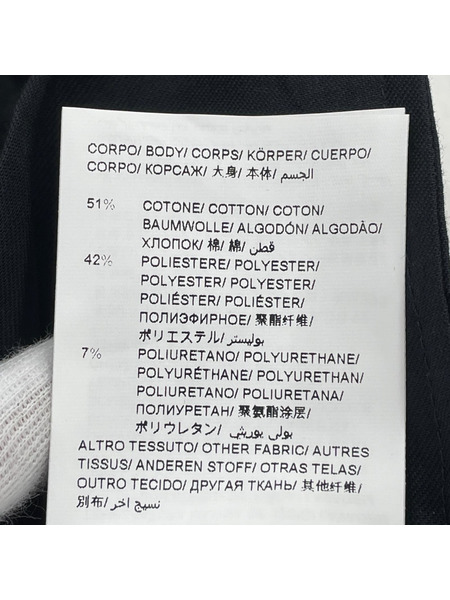 TATRAS ORTICCHIO コットンポリ切替パンツ 04 ブラック