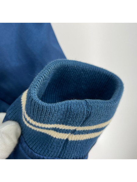 東洋エンタープライズ ジャケット Whitesville カレッジロゴスタジャン (38) 青