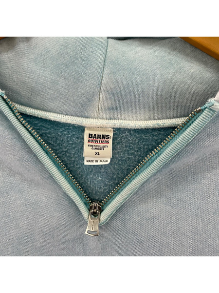 BARNS OUTFITTERS ハーフジップスウェット