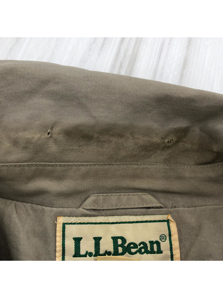 90s L.L.Bean コットンポプリン ハンティングジャケット サファリジャケット XL