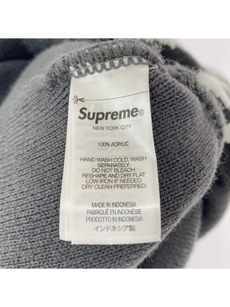 Supreme ニットキャップ camo big logo beanie グレー