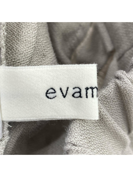 evam eva パンツ リネンワイドパンツ