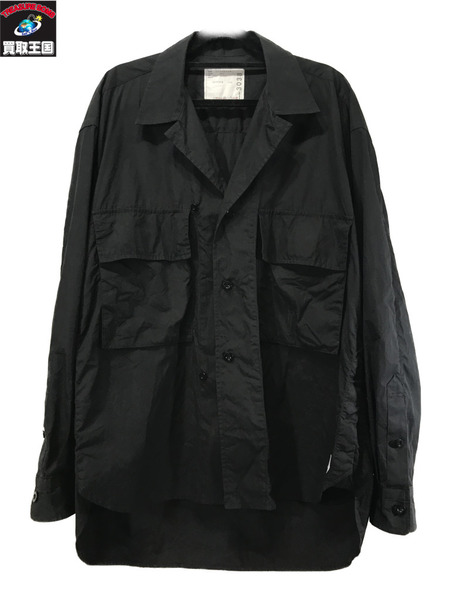 Sacai 長袖シャツ 23SS Cotton Poplin L/S Shirt 2　　×Thomas Mason
