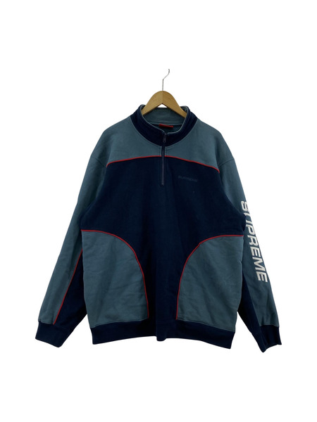 Supreme 　18AW　SPEEDWAY HALF ZIP スウェット　XL　汚レ有