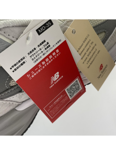 NEW BALANCE スニーカー 990 V6 WHITE Reflection MADE IN USA 27.5