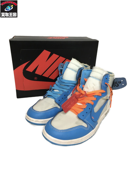 NIKE Off White AIR JORDAN 1 RETRO HIGH NRG UNC size27