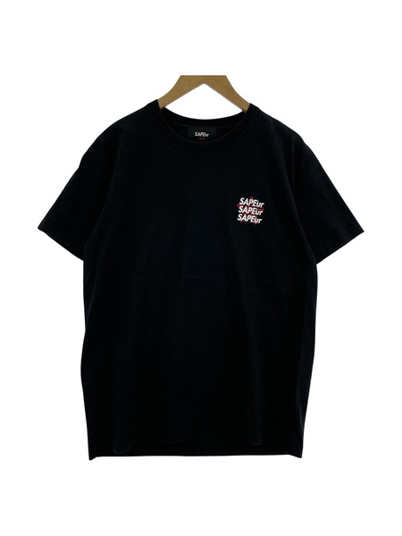 SAPeur S/Sプリントカットソー L BLK