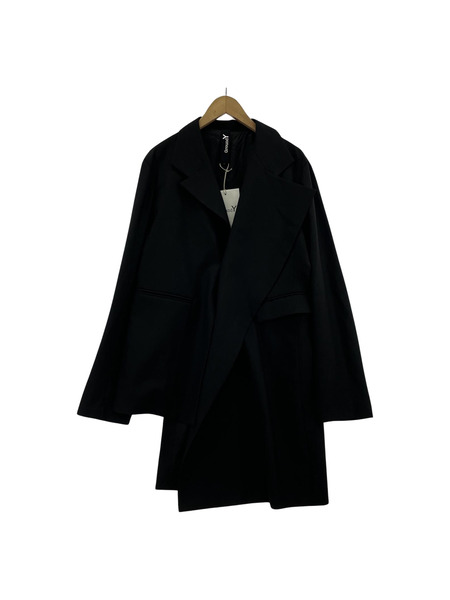 Ground Y WOOL/POLYESTER GABARDINE ASYMMETRIC JACKET 3 ブラック