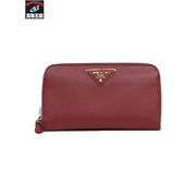 PRADA ラウンドジップウォレット/PNK