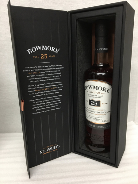 BOWMORE 25年 ボウモア シングルモルト 700ml 43% サントリー正規品 箱付き