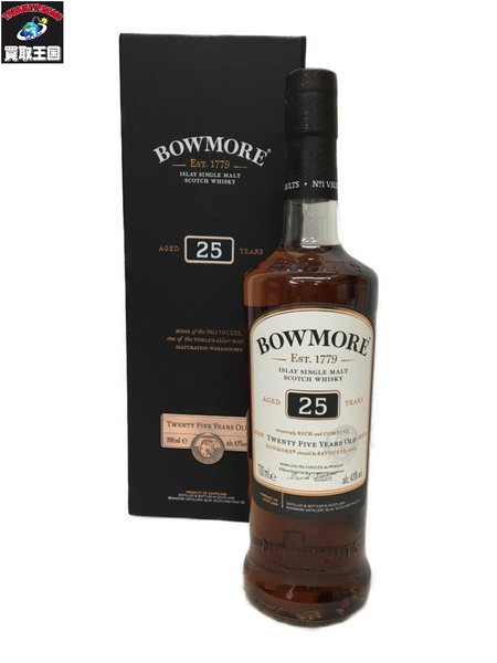 BOWMORE 25年 ボウモア シングルモルト 700ml 43% サントリー正規品 箱付き