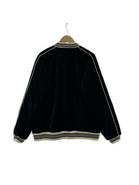 ジャケット 別珍 スカル スカジャン BLK L