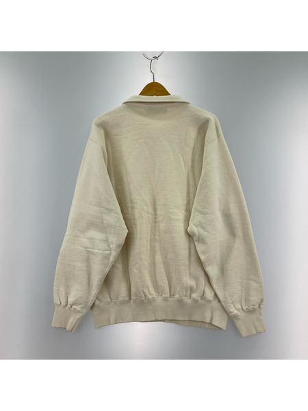 スウェット・トレーナー REDWOOD CLASSICS ハーフジップ ベージュ (L)