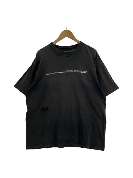 00s Harley Davidson tee 黒 XL 破レ