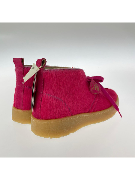 ZARA ブーツ ×CLARKS ピンクハラコ (23)