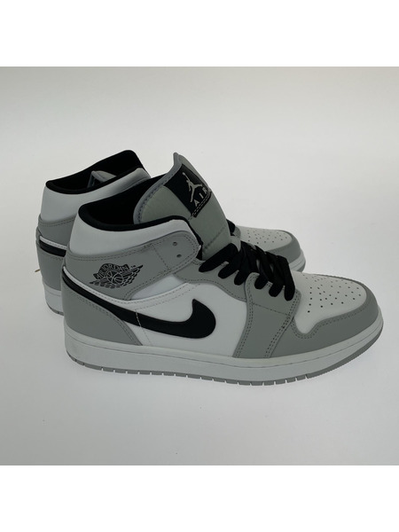 NIKE/AIR JORDAN 1 MID/26.5cm/554724-092/Light Smoke Grey