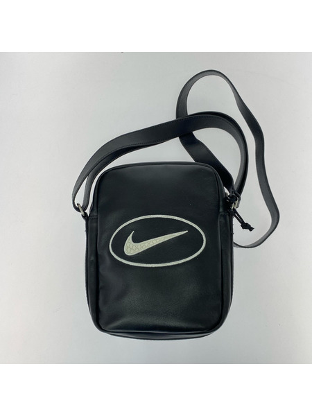 Supreme ショルダーバッグ ×Nike Leather Shoulder Bag 黒