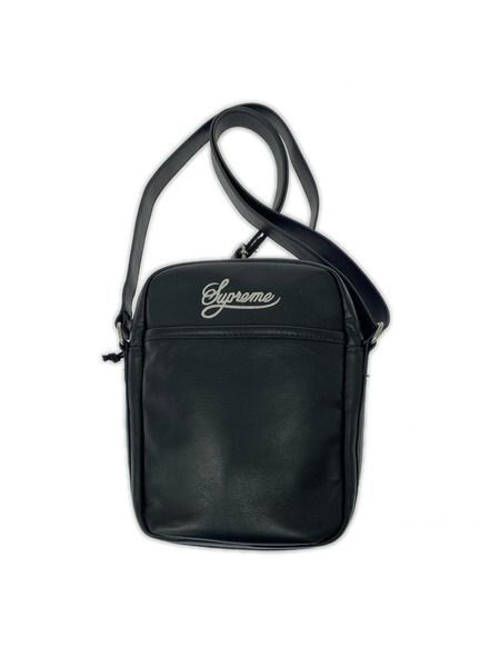 Supreme ショルダーバッグ ×Nike Leather Shoulder Bag 黒