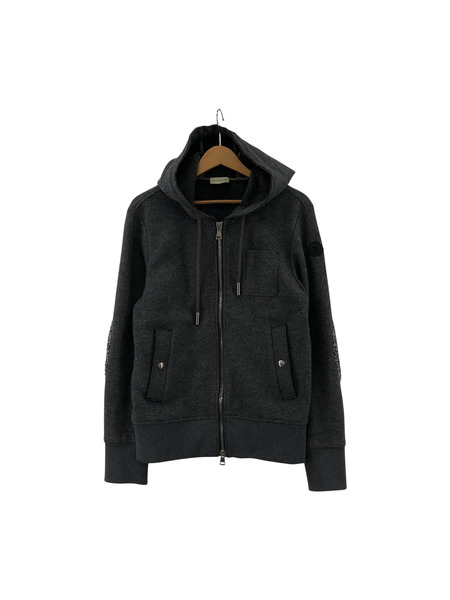 MONCLER　MAGLIA CARDIGAN ウールジップパーカー グレー （S）