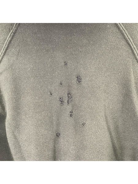 NUMBER (N)INE 01AW スタンダード期 エンブレムプリント 弾痕パーカー 3 黒