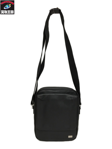 dunhill レザーショルダーバッグ ブラック