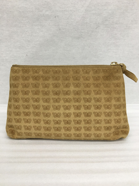 Bottega Veneta　パピヨン スエード ポーチ ベージュ[値下]