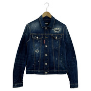 DSQUARED2 Tidy Jean Jacket ダメージ×ペイント加工 デニムジャケット 46