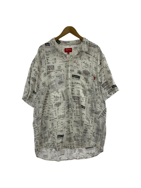 Supreme 半袖シャツ 20FW Receipts Rayon SS Shirt