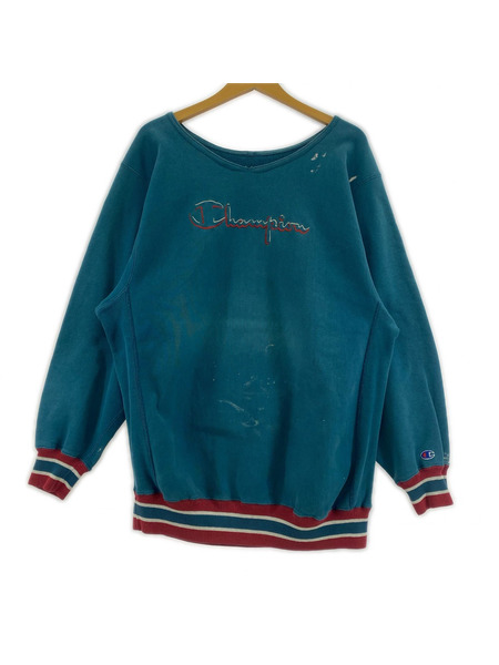 Champion 90s RWスウェット ターコイズ[値下]