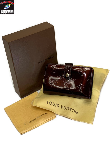 LV ヴェルニ ポルトフォイユ ヴィエノワ アマラント M93521 開封品 ルイ ヴィトン LOUIS VUITTON  財布 がま口 コンパクトウォレット