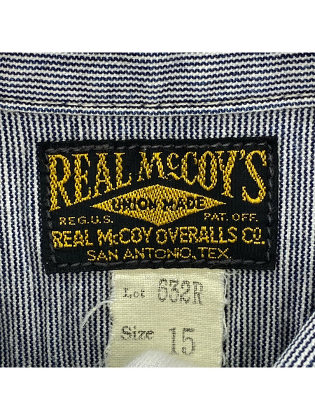 REAL McCOY'S 半袖シャツ ワッペン ワークシャツ 15