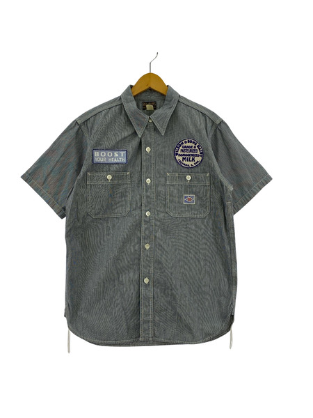 REAL McCOY'S 半袖シャツ ワッペン ワークシャツ 15