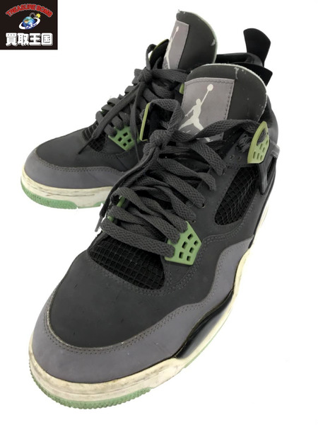 メンズNIKE AIR JORDAN 4 RETRO GREEN GLOW