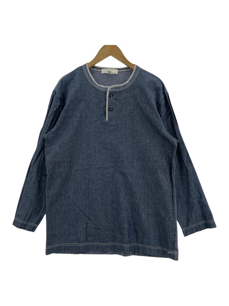 GANRYU 15SS L/S コットンシャツ ブルー L