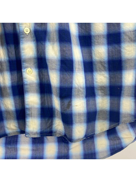 AIE 長袖シャツ PAINTER SHIRT 青 (M)