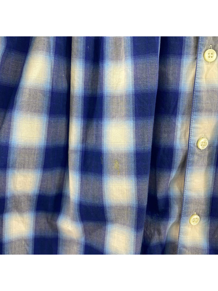 AIE 長袖シャツ PAINTER SHIRT 青 (M)